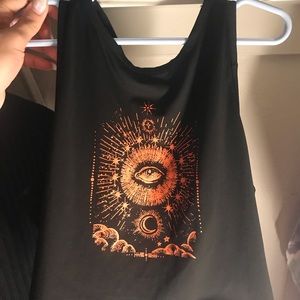 black cropped shien top